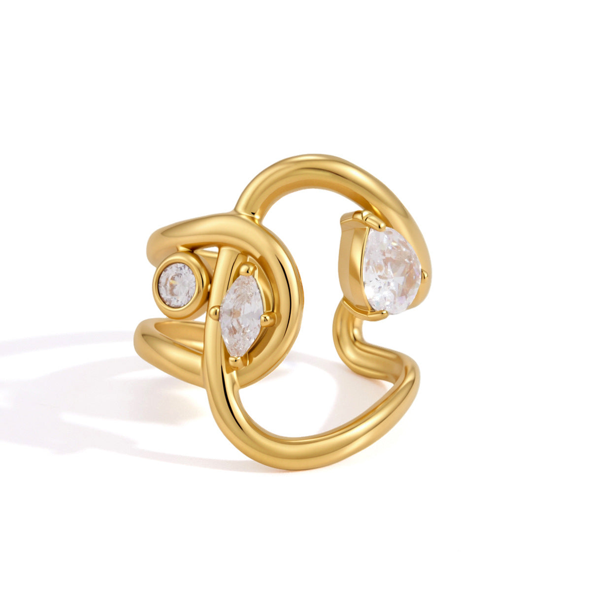 Interlocking Zircon Open Ring — design overview 05