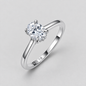 Moissanite Ring, Multiple Shapes in 925 sterling silver.