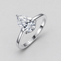 Moissanite Ring, Multiple Shapes in 925 sterling silver.