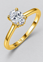 Moissanite Ring, Multiple Shapes in 925 sterling silver.