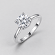Moissanite Ring, Multiple Shapes in 925 sterling silver.