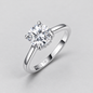 Moissanite Ring, Multiple Shapes in 925 sterling silver.