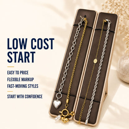 Modern Mixed Metal Jewelry Set