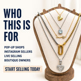 Modern Mixed Metal Jewelry Set