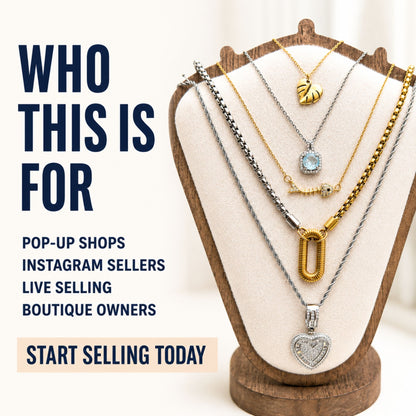 Modern Mixed Metal Jewelry Set