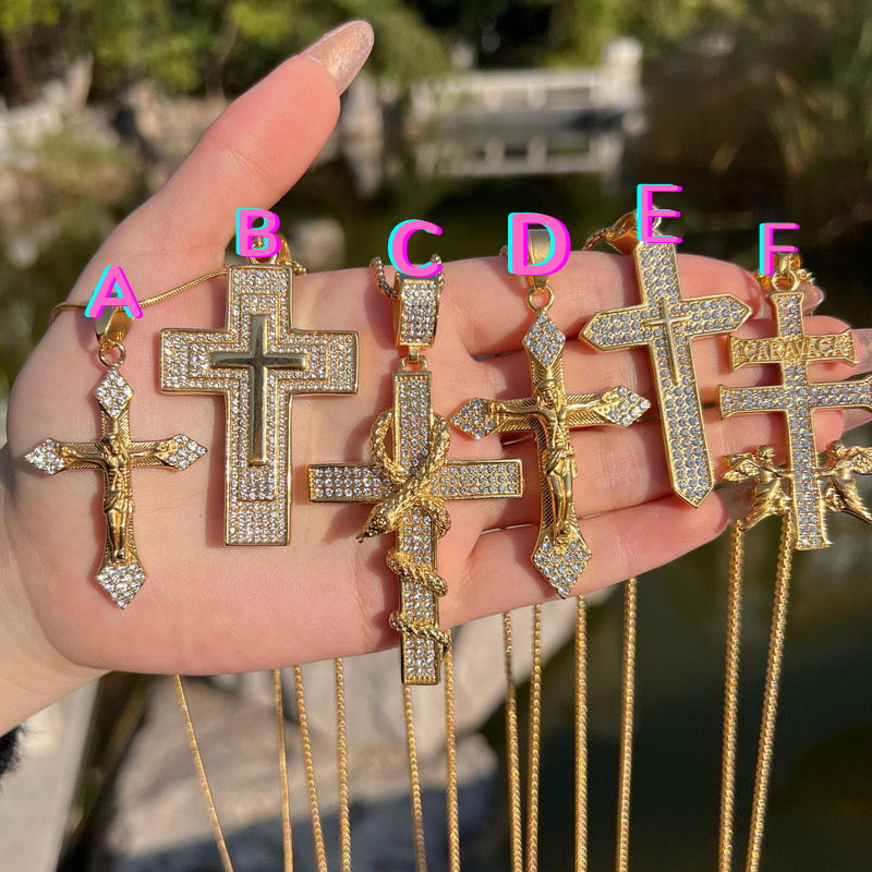 24k cross necklaces