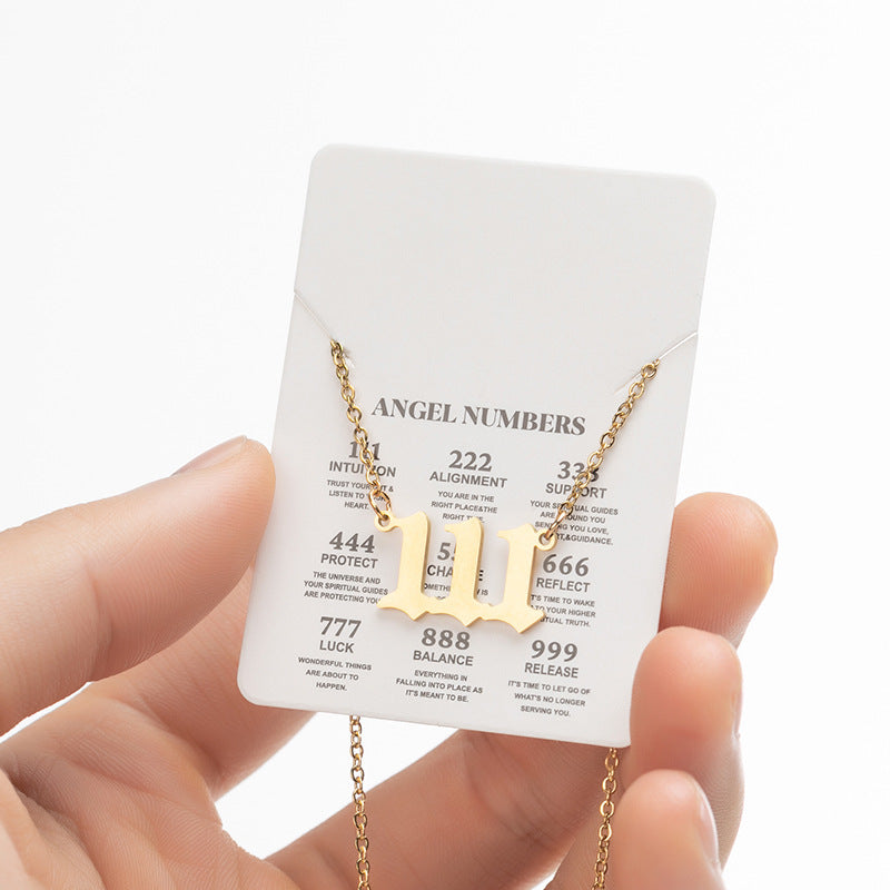 Angle number Necklace